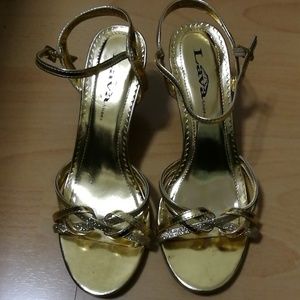 Gold sandals